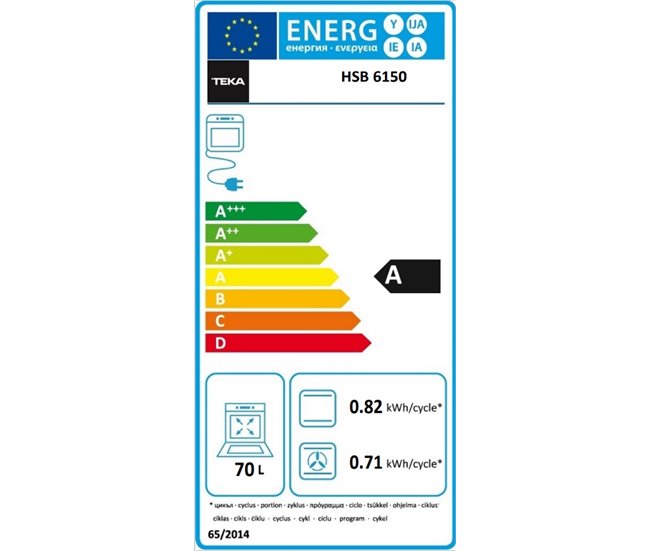 Horno multifunción hidrolítico TEKA HSB 6150 Negro/ Gris