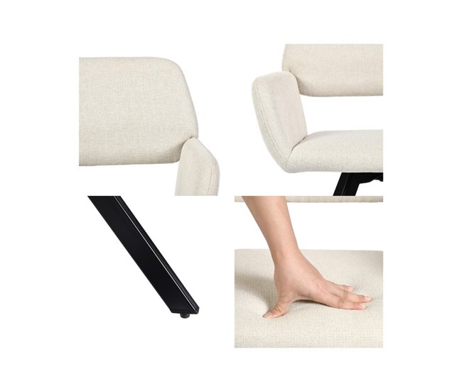 Urban Meuble Silla de comedor giratoria Beige