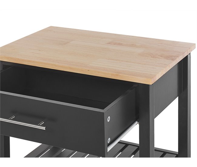 Beliani Carrito de cocina HIUMA 58 Blanco