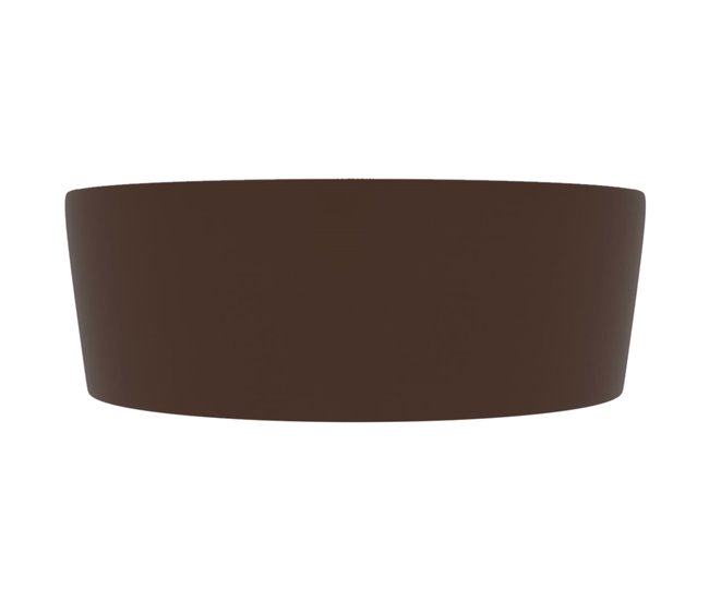 Lavabo lujoso con rebosadero cerámica Marron