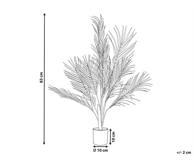Beliani Planta artificial ARECA PALM Verde