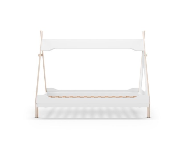 Cama Tipi Nest 210x104 Blanco/ Madera
