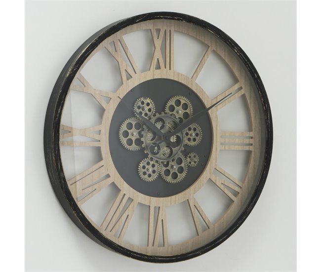 Reloj de pared TAKTO 57cm marca BOLTZE  Negro/ Crema