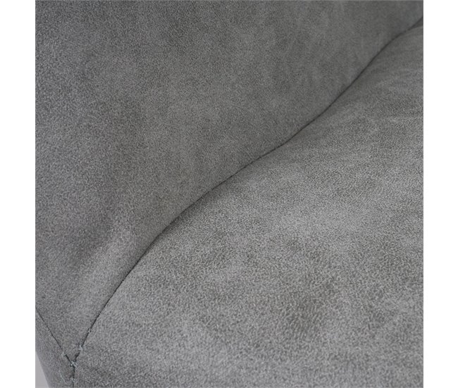 Escritorio de visita silla comedor sin ruedas diseño retro Gris