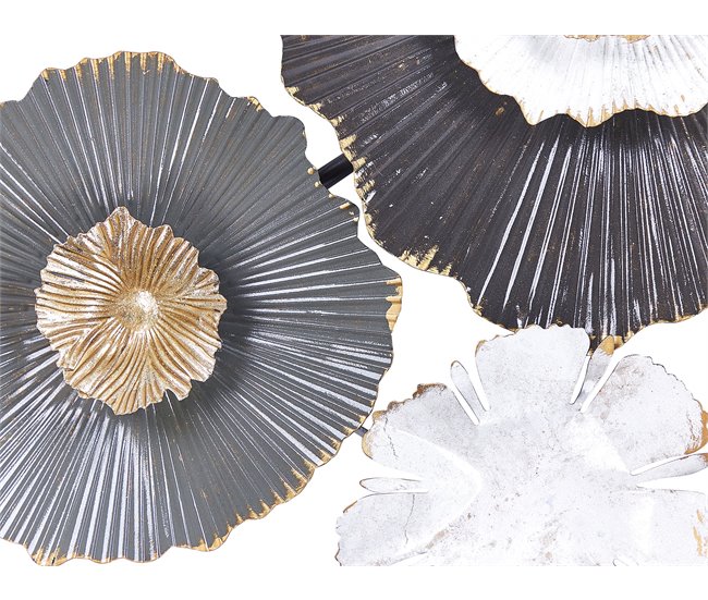 Beliani Decoración de pared POTASSIUM Gris Oscuro