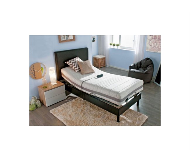 Somier articulado DELUXE 90x190cm wengué Wengue