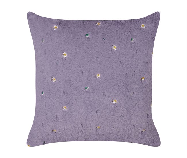 Beliani Cojín decorativo LAVATERA Lavanda