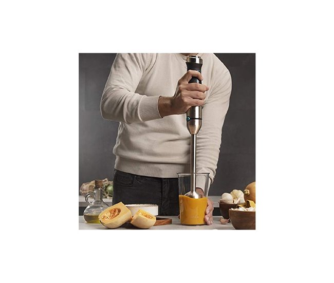 Batidora de mano Power TitanBlack 1500 XL TotalMix Cecotec Gris