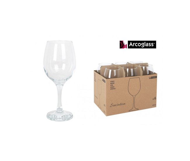 Set de 6 copas vino SENSATION 47cl transparentes Transparente