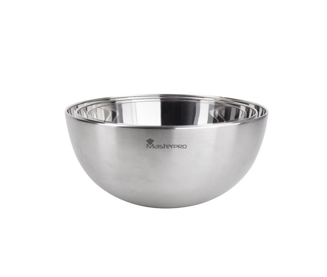 Set 3 BOWL FOODIES marca MASTERPRO Plateado
