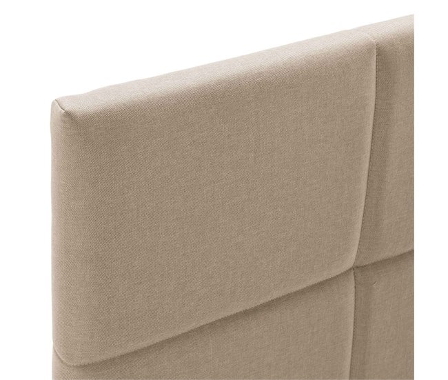 Estructura de cama tapizada Silvi 150x190 Beige