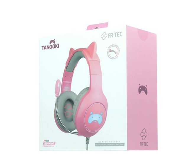 Auriculares con Micrófono Gaming FT2021 Rosa
