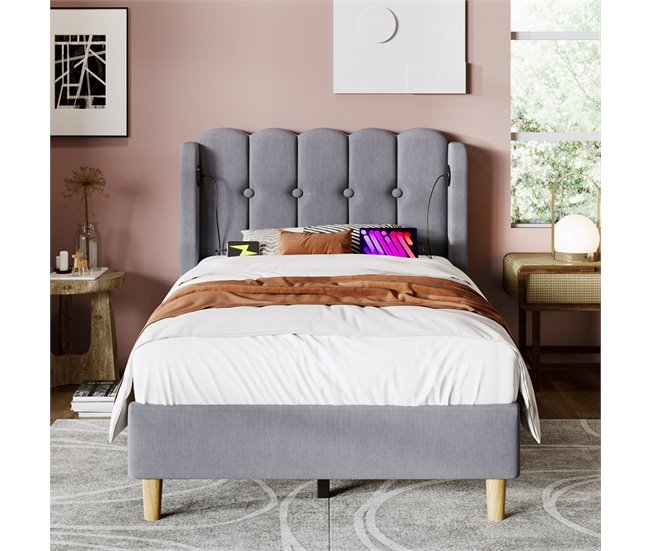 Camas individuales Gris