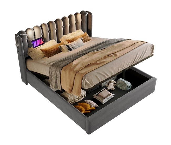 Canapés abatibles Gris