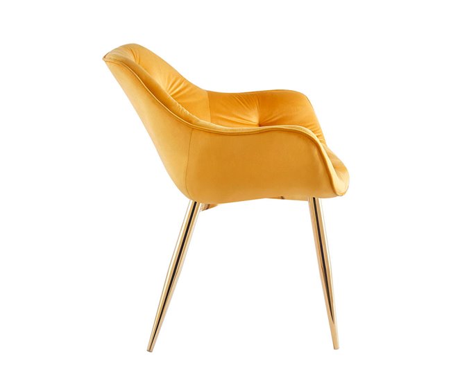 Silla Zandel Golden Terciopelo Amarillo