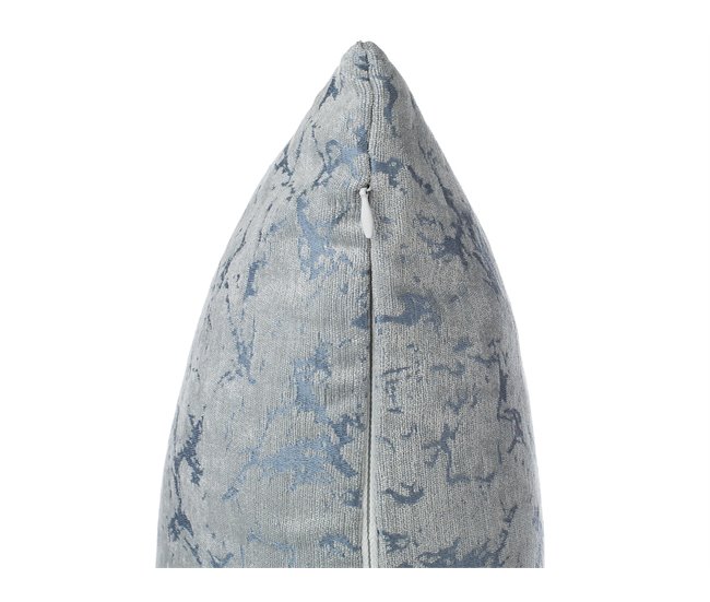 Beliani Cojín decorativo WISTERIA Gris Claro