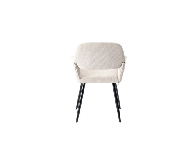 Juego de 2 sillas de comedor escandinavas Beige