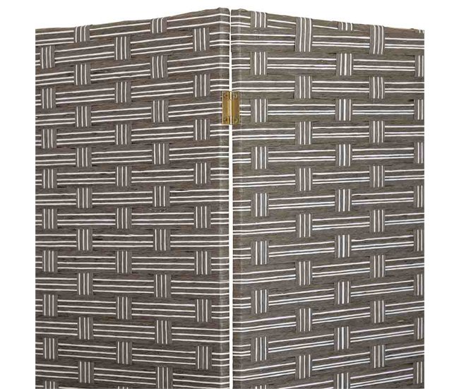 Paraban de papel trenzado 4 hojas Gris