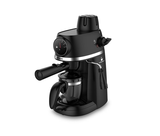 CAFETERA EXPRESSO + CAPUCCINO -3.5 BAR- 0,24L - 800W Negro