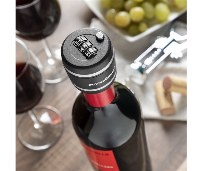 Candado para Botellas de Vino Negro