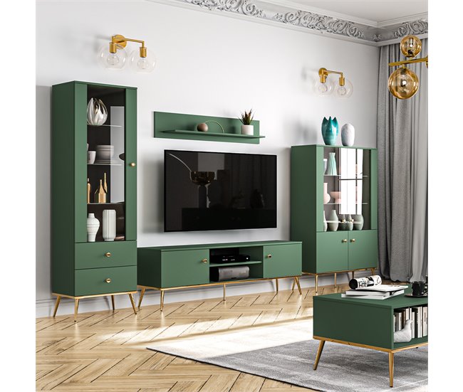 Mueble TV 2 puertas 1 Thalia 160 Azul