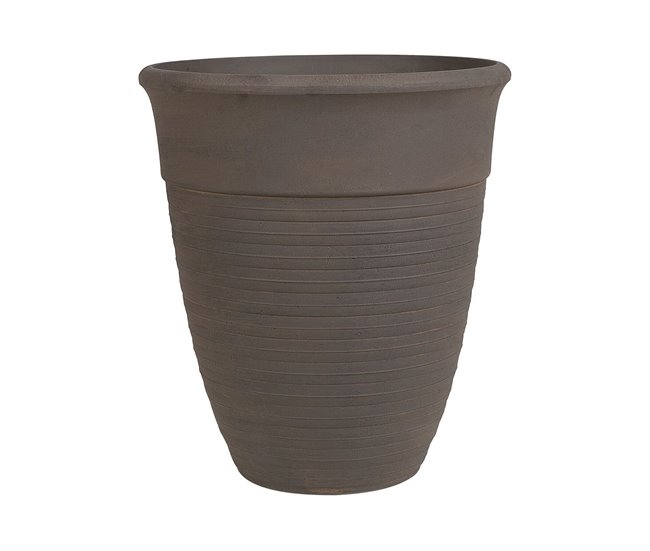 Beliani Conjunto de 2 macetas KATALIMA Marron