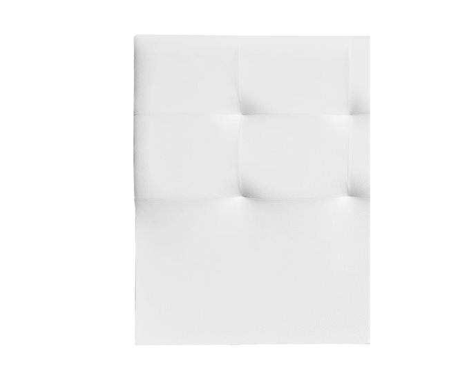 Cabecero MIRO de tela 160x117cm Blanco