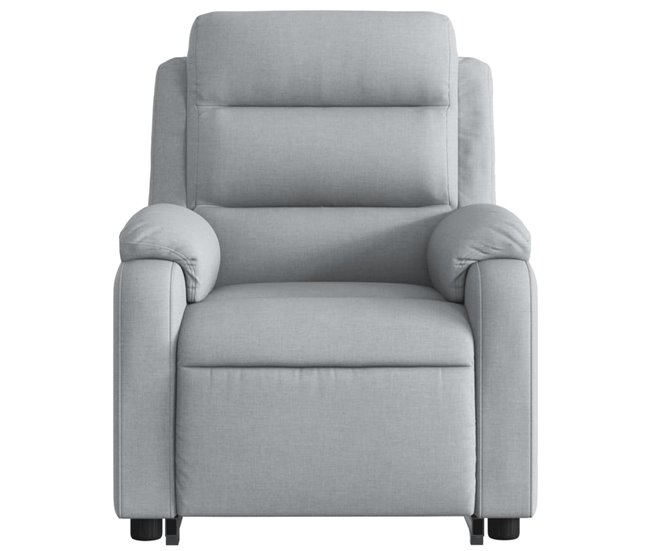 Sillón Reclinable De Masaje De Pie Gris Claro