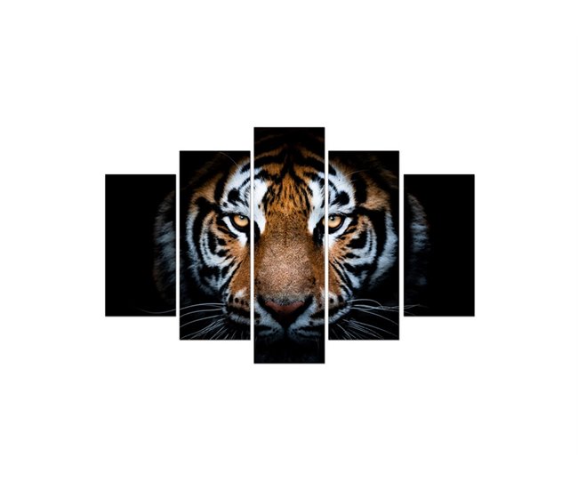 Canvas 5 piezas TIGER marca CONFORAMA Multicolor