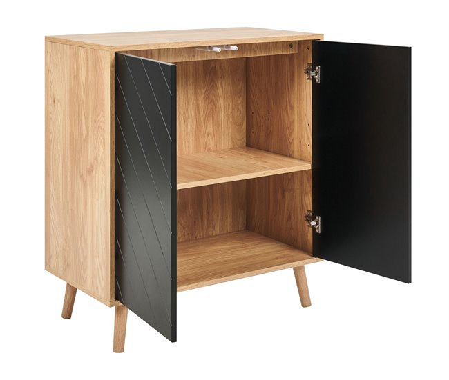 Beliani Aparador BRISTOW 76 Negro