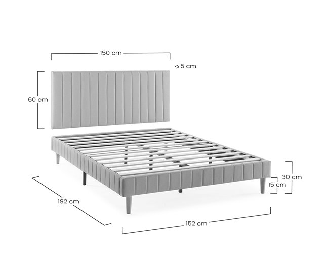Base tapizada + cabecero Eris 