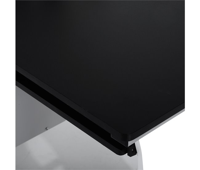 Mesa de Ordenador MDF,Metal HOMCOM, oficina - escritorios 100x52 Negro