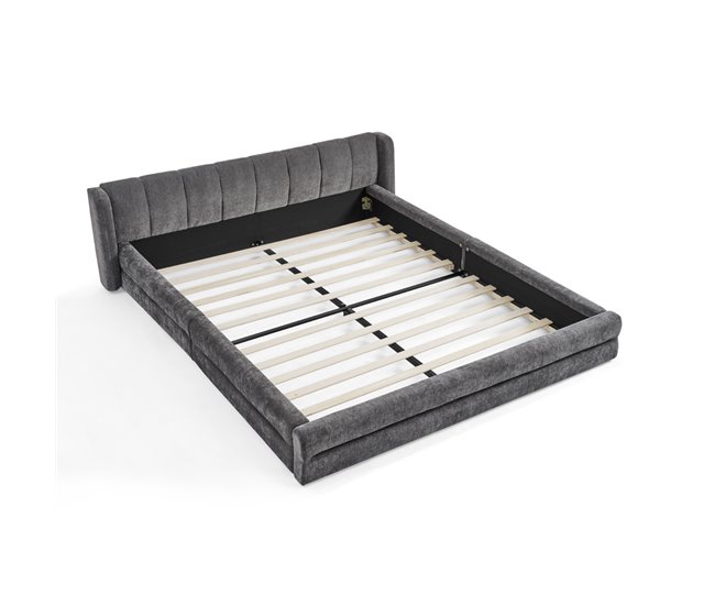 Camas de matrimonio 195x220 Gris