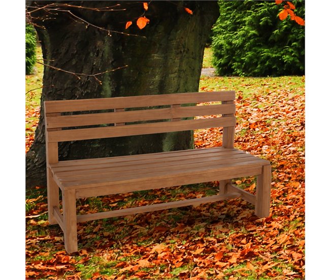 Banco de jardín - Augusta - Madera 150x50 Marron