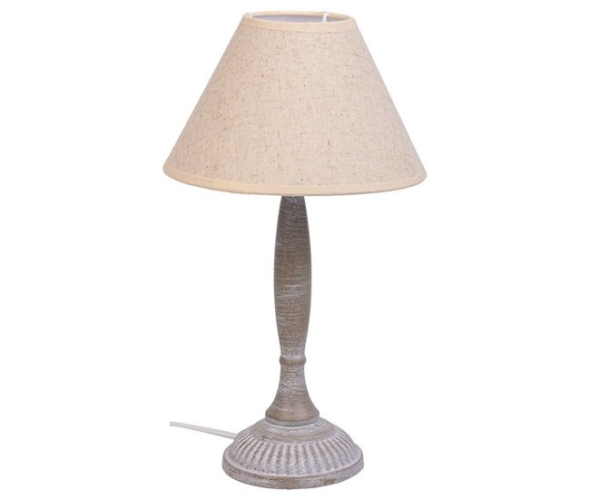 Lámpara de mesa de metal Gris