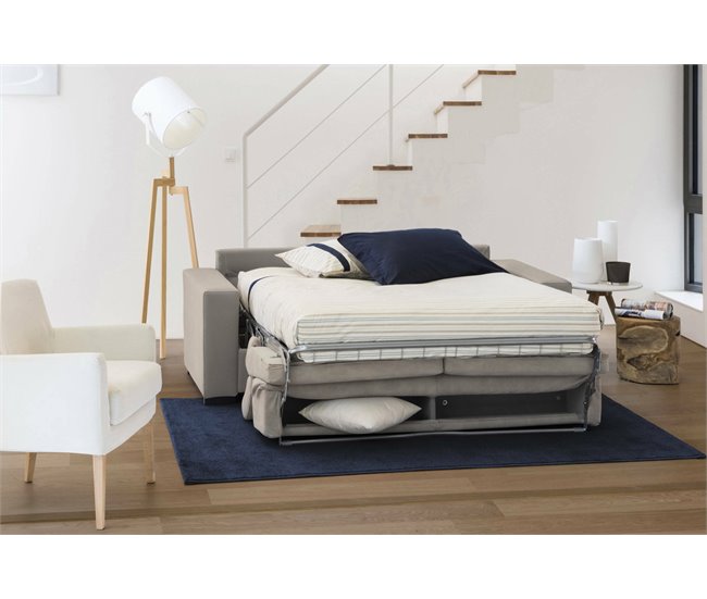 Sofá Cama de 2 plazas Daame Gris Claro