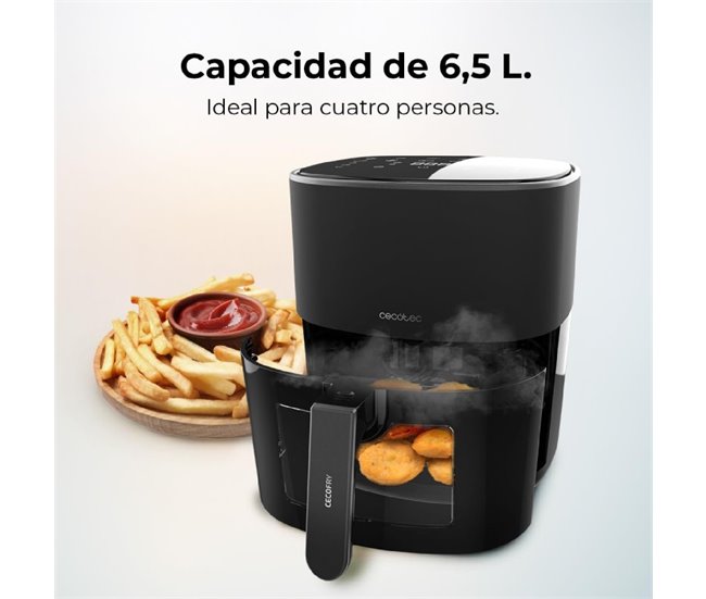 Cecotec Freidora sin aceite Freidora de aire Cecofry Fantastik Wi Negro