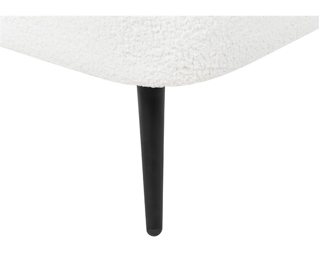 Beliani Chaise longue Bouclé ALLIER Beige