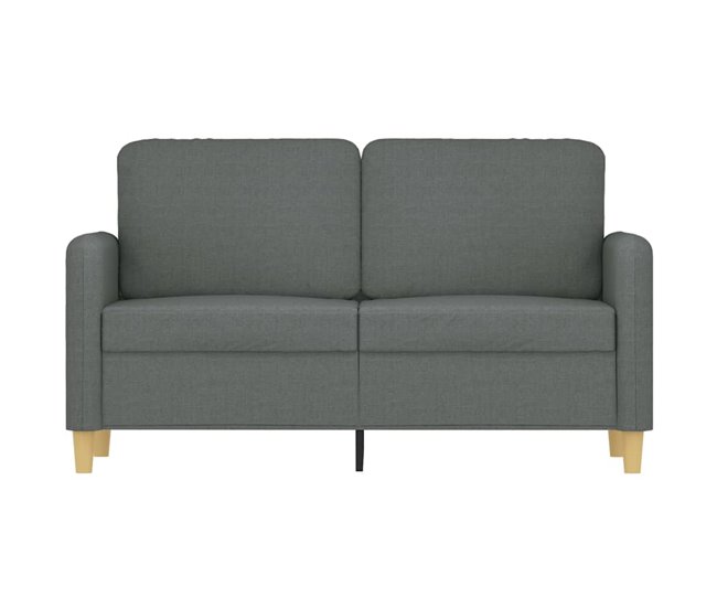 Sofá de 2 plazas de tela Gris Oscuro