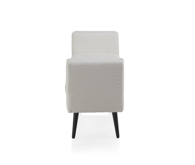 Banco Tapizado Blanco