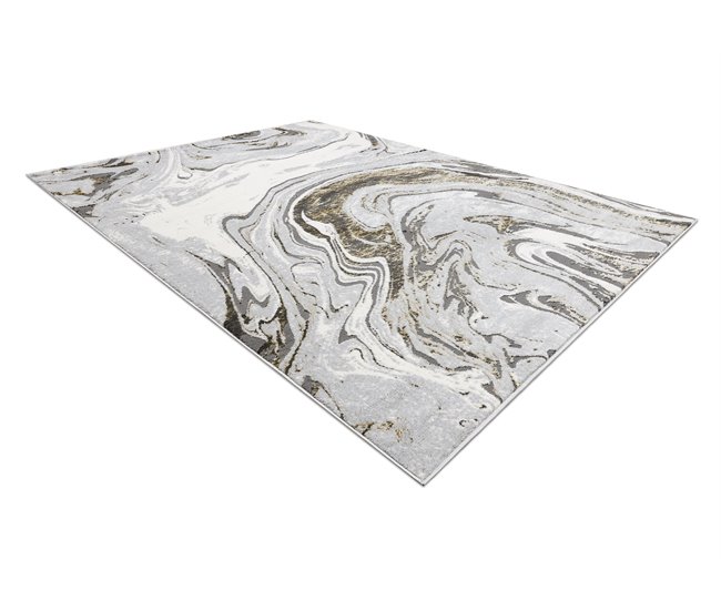Alfombra LIRA E1686 Abstracta estructural moderna glamour 140x190 Gris Claro