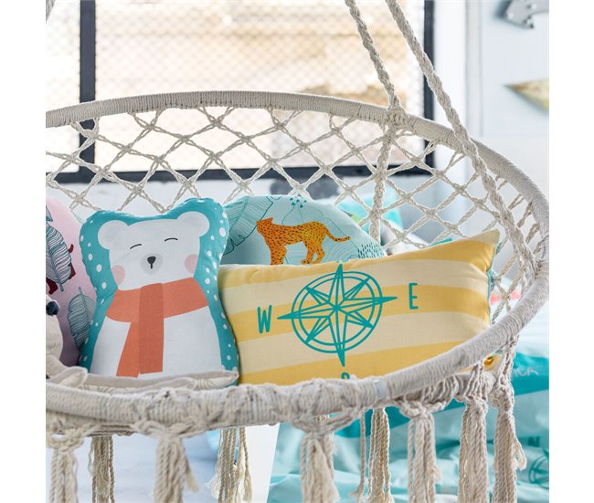 Funda de cojín World Map Multicolor