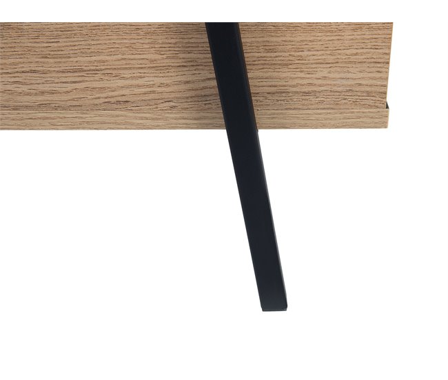 Beliani Mesa de centro BLACKPOOL 59x107 Marron