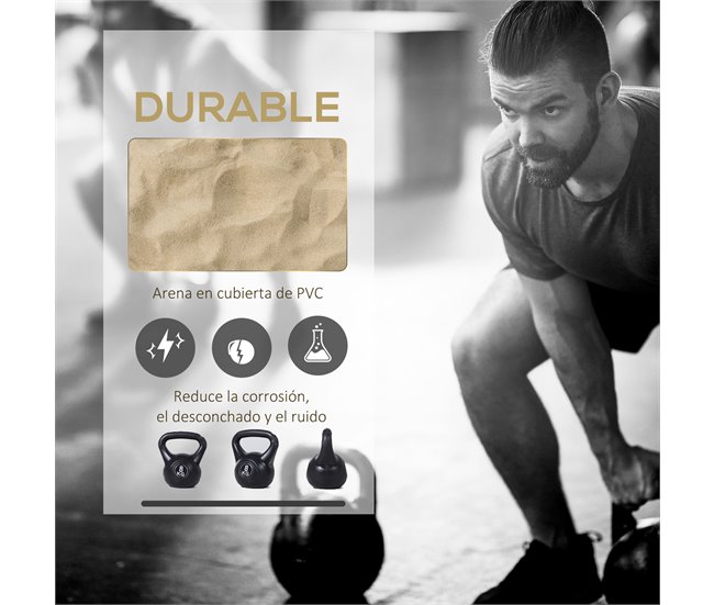 Pesa Rusa Plástico, Arena HOMCOM, deportes y ocio - pesas Negro