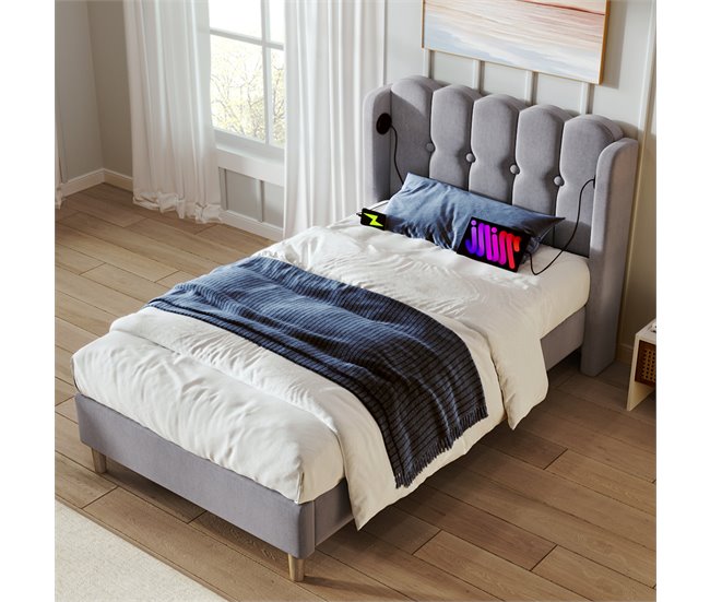 Camas individuales Gris