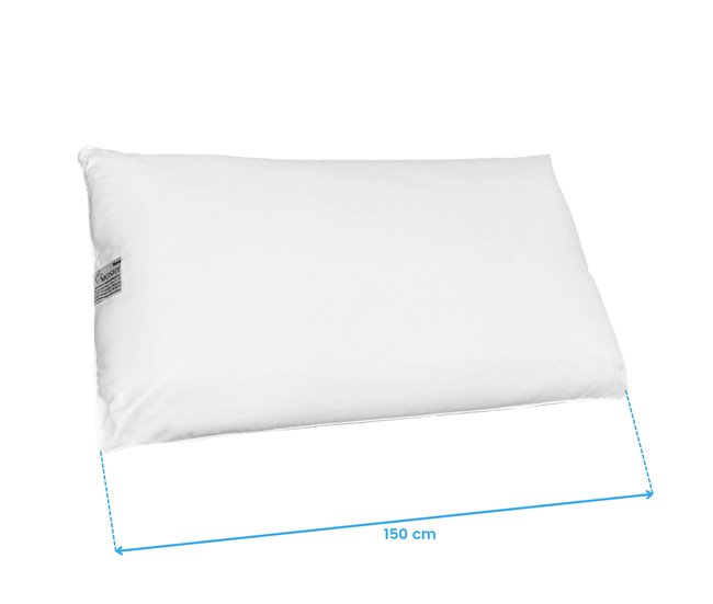 Almohada Nova Moshy Fibra 100% Poliéster 150x35 Blanco