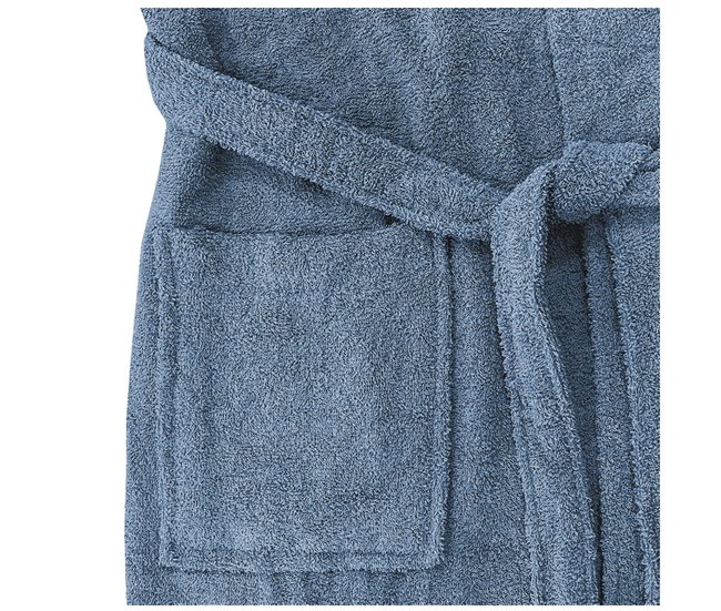 Acomoda Textil – Albornoz Unisex de Rizo Azul