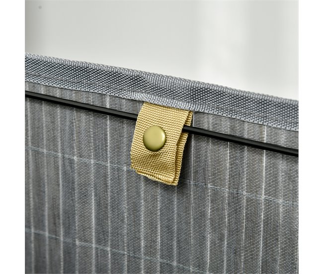 Cesto para Ropa Bambú HOMCOM, hogar - baño Gris