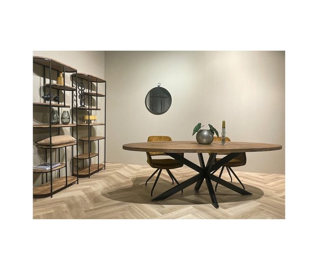 BARI-Mesa de comedor x1 180x90 Marron