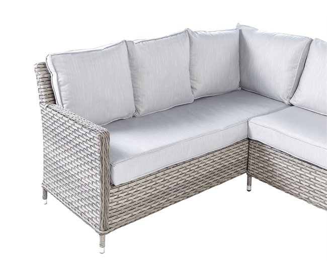Beliani Conjunto longue LACONA Gris Oscuro